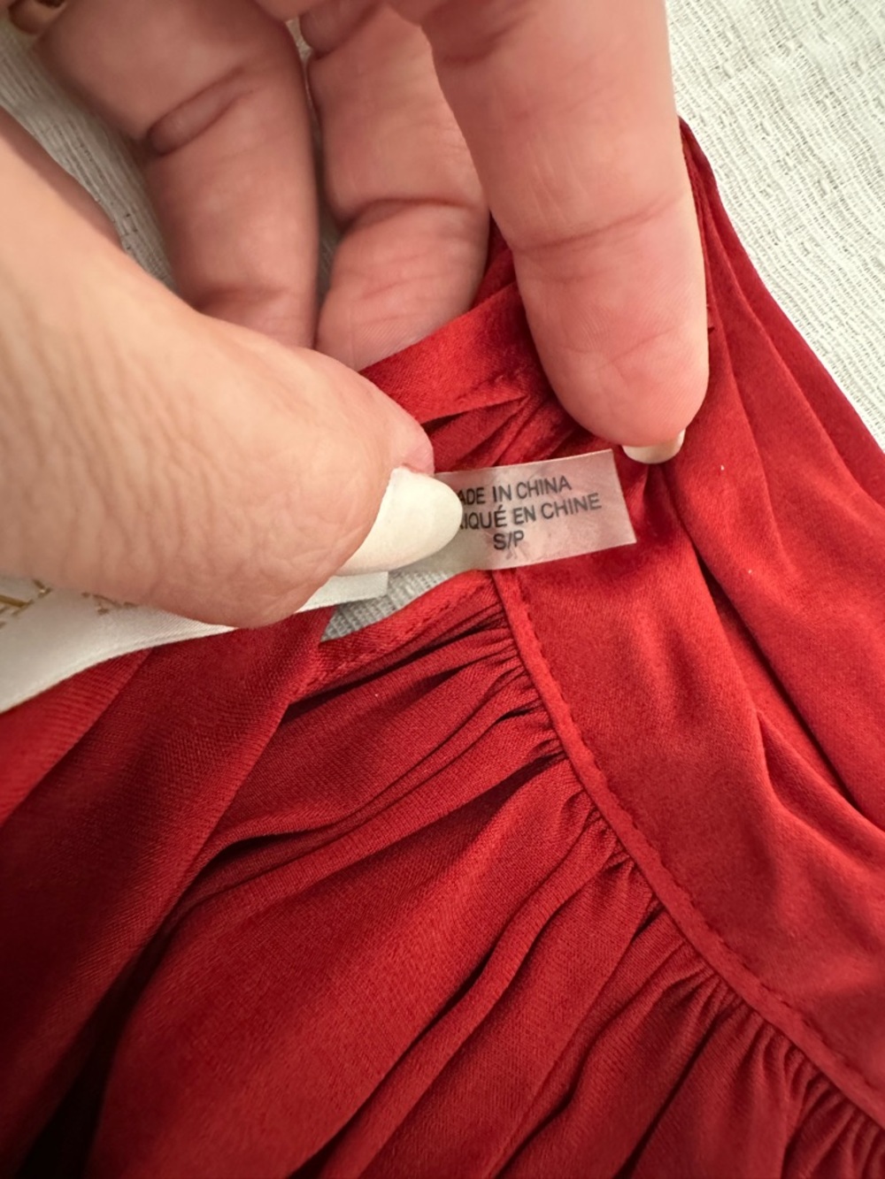 Ramy Brook Red Satin Halter Top - Picture 4 of 5